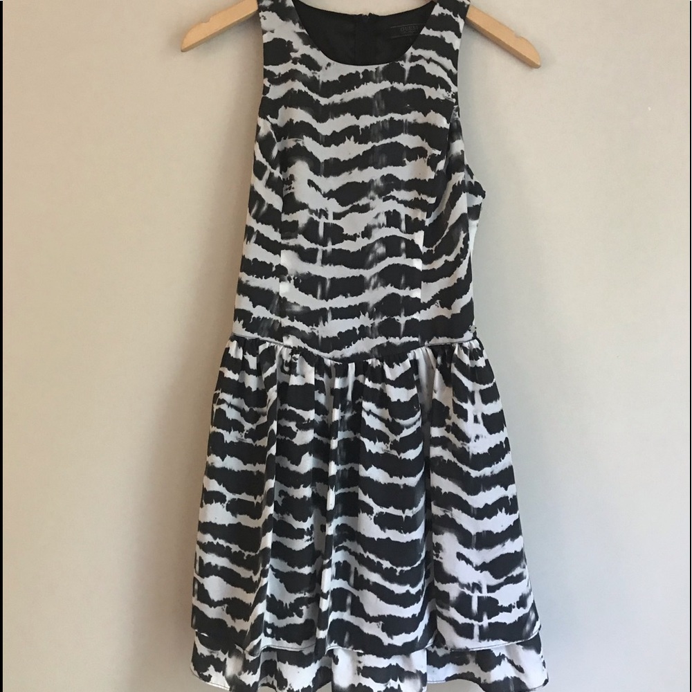 Smoke free home- Guess Zebra pattern dress